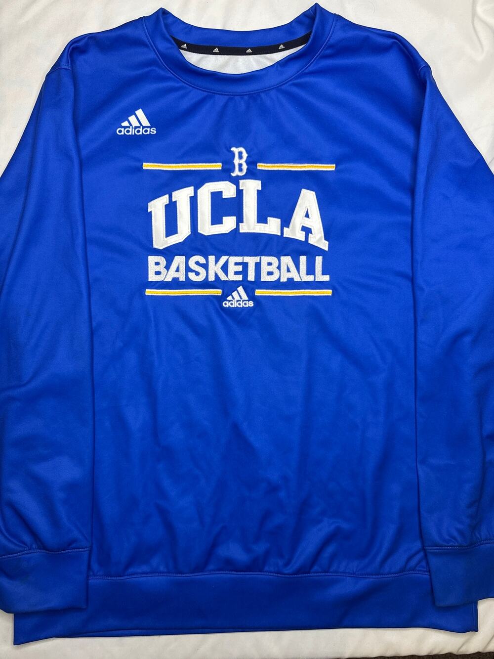 Adidas UCLA Bruins Basketball Crewneck Sweatshirt Men’s XL Blue NCAA